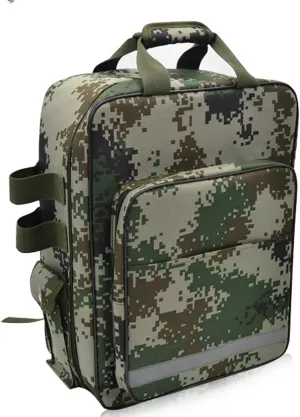 Waterproof First Aid Backpack, Compact First Aid Kit Trauma Kit, Large First Responder Trauma Bag Multi-Pocket for Hiking Travel Field Trips Camping(Only Empty Package)