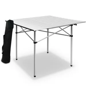 Weisshorn Roll Up Camping Table Folding Portable Picnic Garden Aluminum Desks