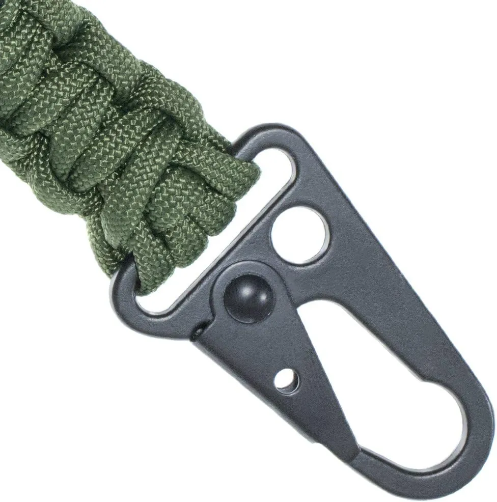 West Coast Paracord - Survival EDC Keychain - Survival Keychain with Carabiner and Fire Starter for Outdoors