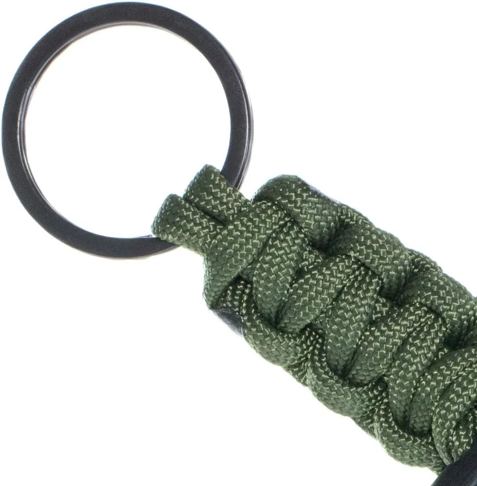 West Coast Paracord - Survival EDC Keychain - Survival Keychain with Carabiner and Fire Starter for Outdoors