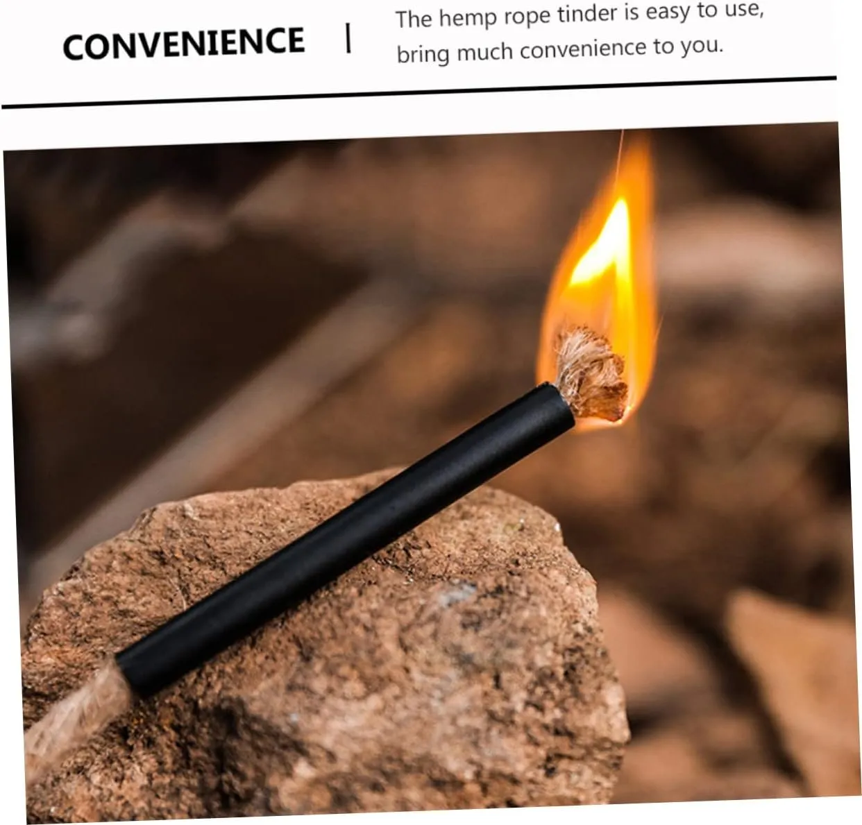 Wet Fire Camping Matches Campfires Fire Kit Survival Fire Pit Plug Camping Fire Sisal Rope Fire Starter