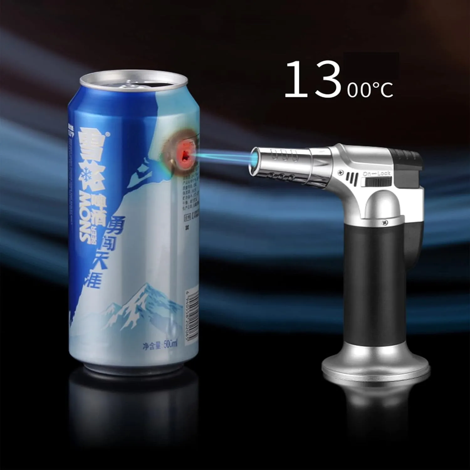 Windproof Lighters Grill Lighters Adjustable Lighters Cigarros Refillable Easy to Use Lighter Portable Lighter Camping BBQ Kitchen