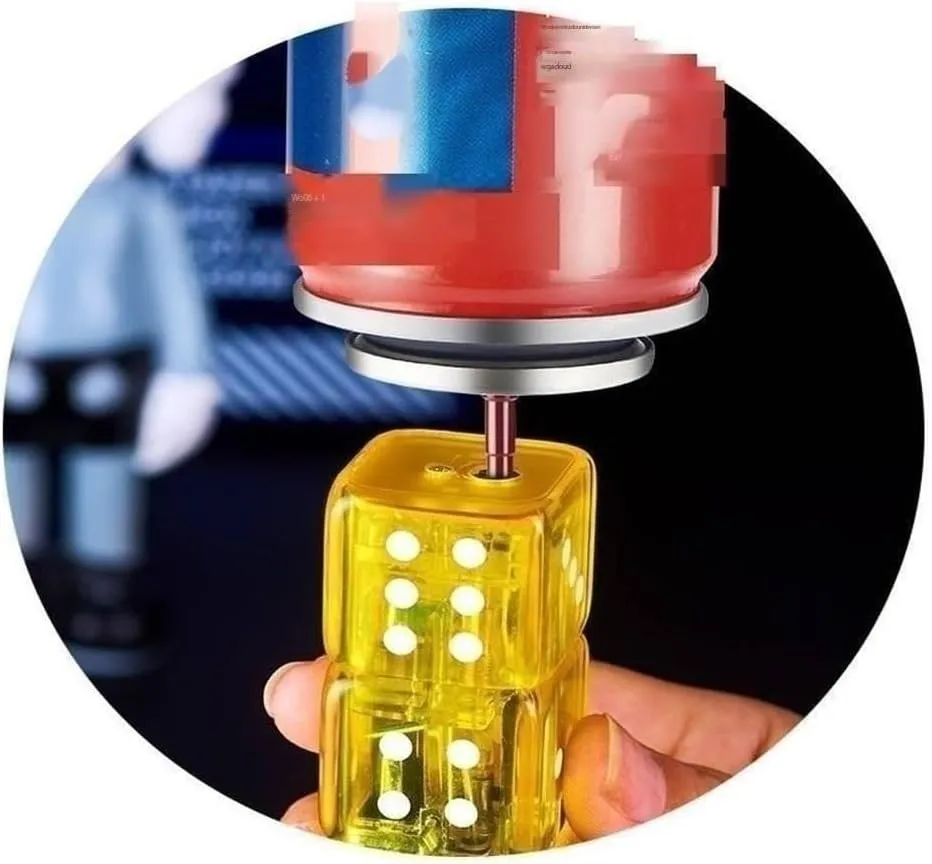 Windproof Straight-Through Blue Flame Lighter, Adjustable Flame Size Lighter, Butane Lighter, Waterproof and Windproof Lighter (Without Butane)(Red)