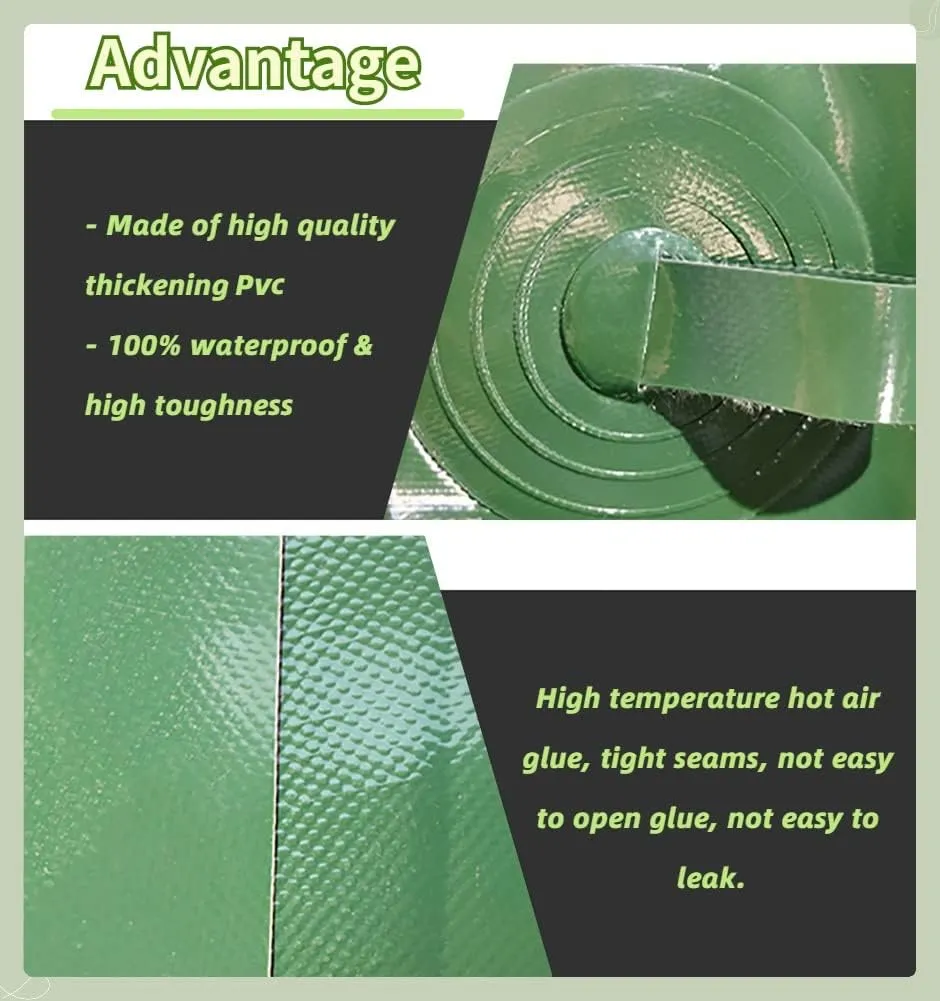 with Valve Collapsible Portable Water Tank,2000/1500/1000/500/100,Large Capacity Soft Water Bag(3x2x1m/6000L/1585gallon)