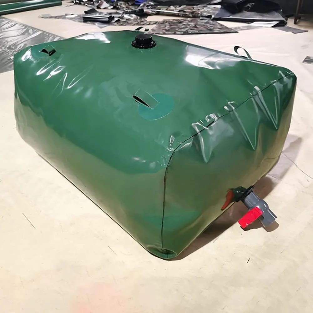 with Valve Collapsible Portable Water Tank,2000/1500/1000/500/100,Large Capacity Soft Water Bag(3x2x1m/6000L/1585gallon)