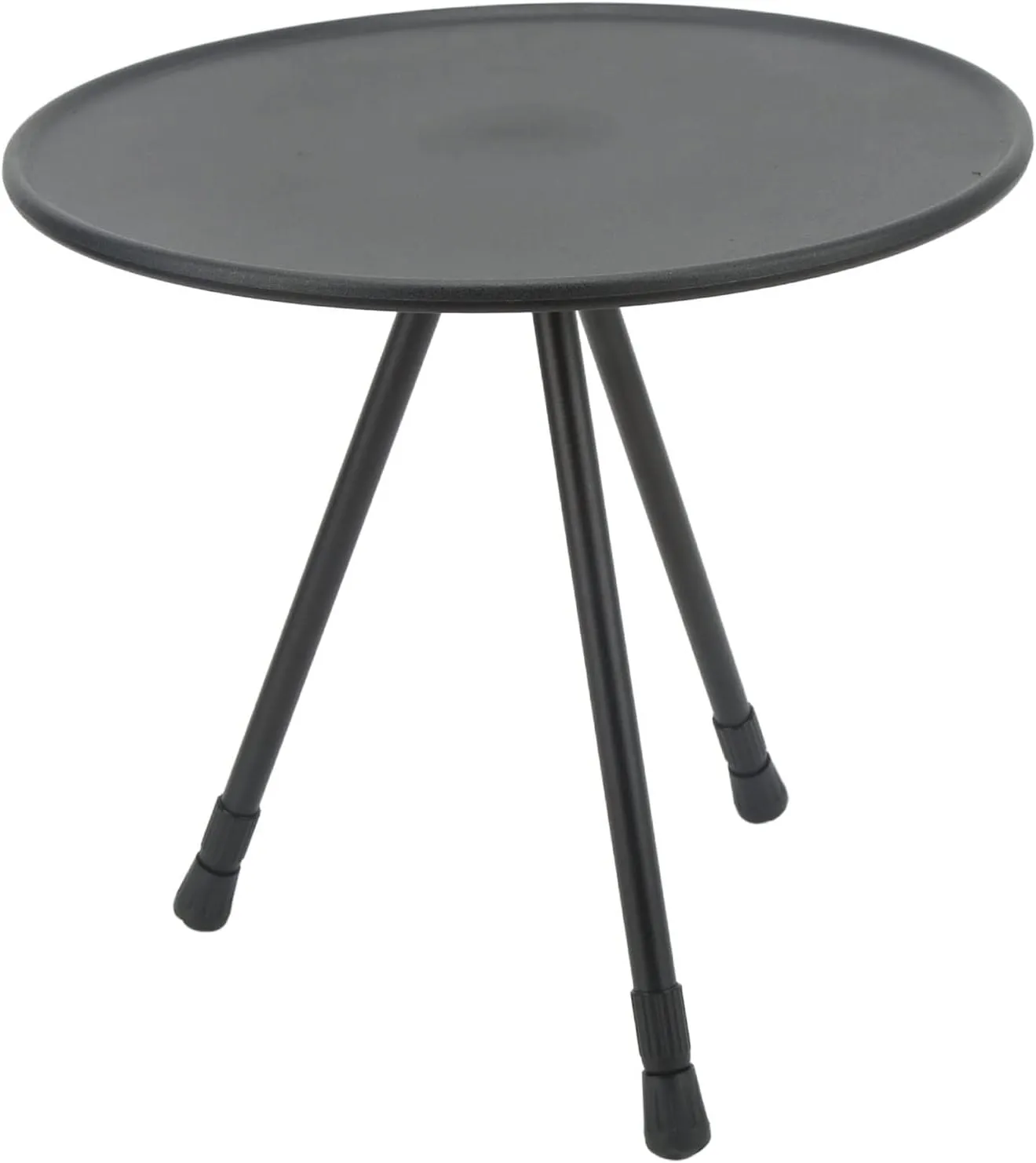 Wnvivi Folding Camping Round Table,Aluminum Alloy Liftable Beach Table for Picnic,Portable Camping Table for RV Equipment Supplies(Black)