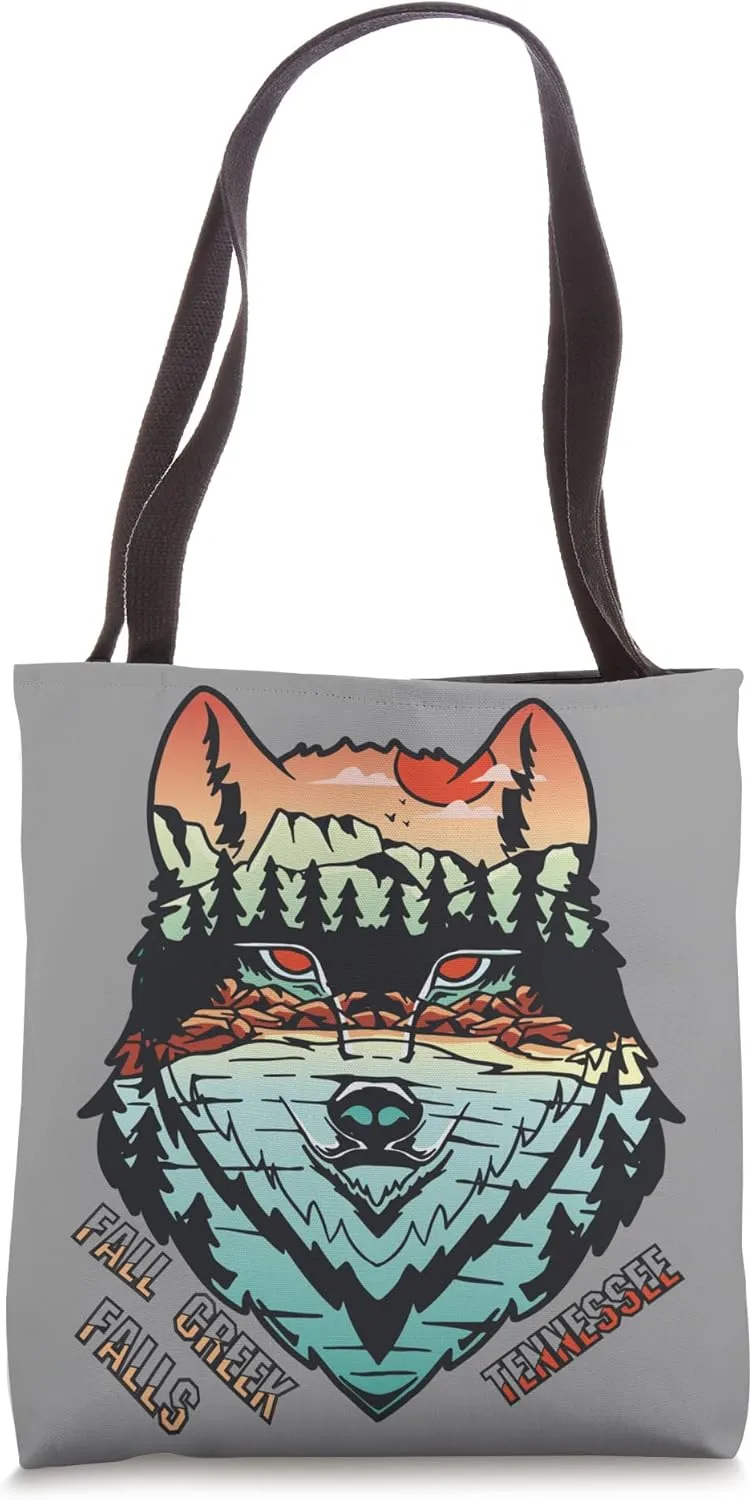 Wolf Fall Creek Falls Nature Forest Mountains Tennessee Hike Tote Bag