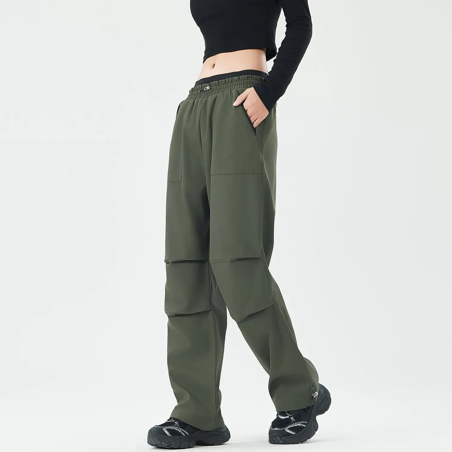 Women Snow Pants Waterproof Skiing Pants Softshell Insulated Fleece Lined Snowboard Pants for Winter Outdoor Hiking