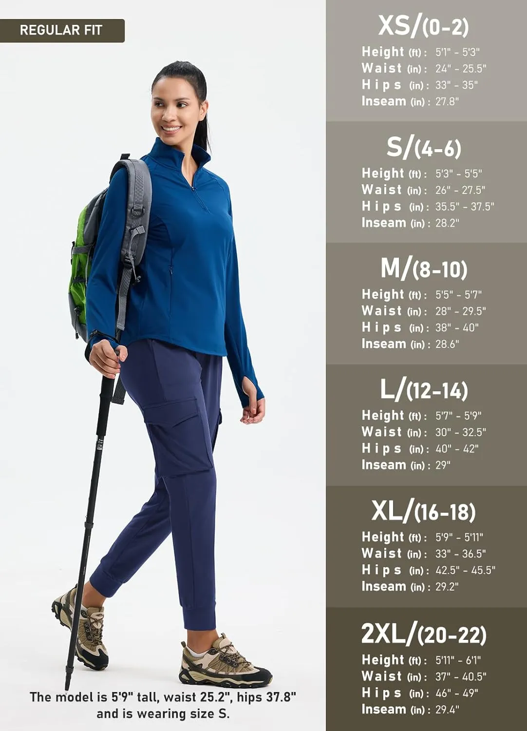 Women's Clearance Fleece Lined Cargo Joggers Water Resistant Winter Hiking Pants Sweatpants Snow Running