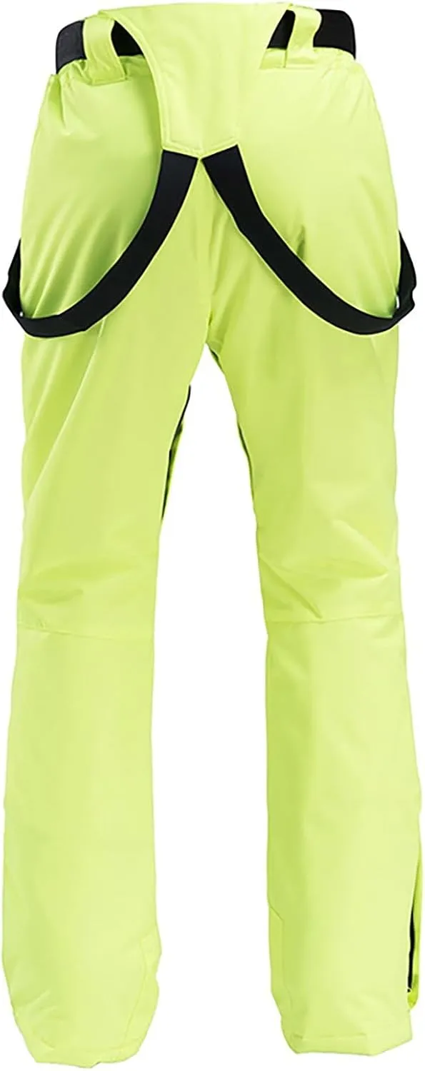 Women'S Insulated Waterproof Ski Bib Overalls Essential Winter Snowboarding Pants Adjustable Shoulder Strap Jumpsuit