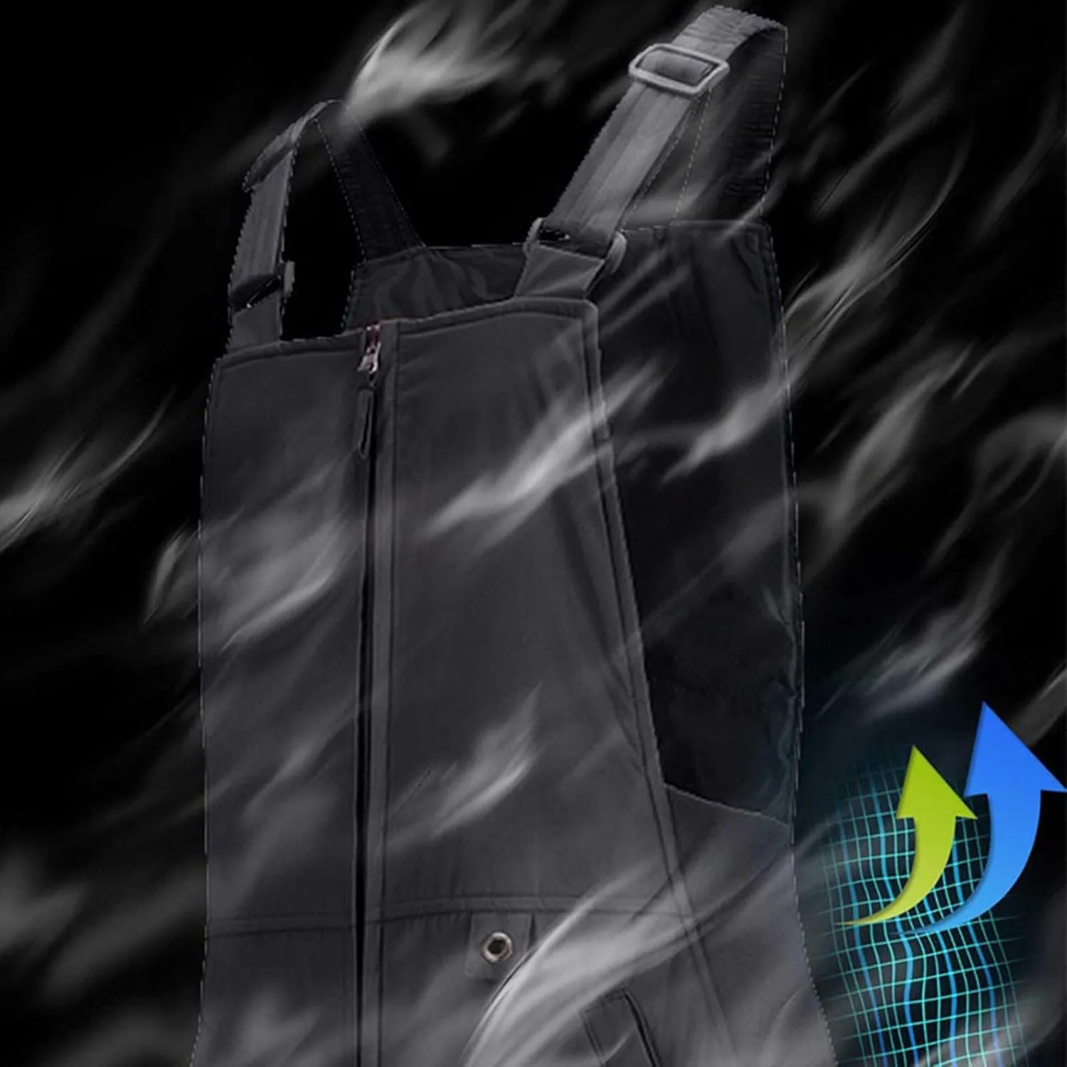 Women'S Insulated Waterproof Ski Bib Overalls Essential Winter Snowboarding Pants Adjustable Shoulder Strap Jumpsuit