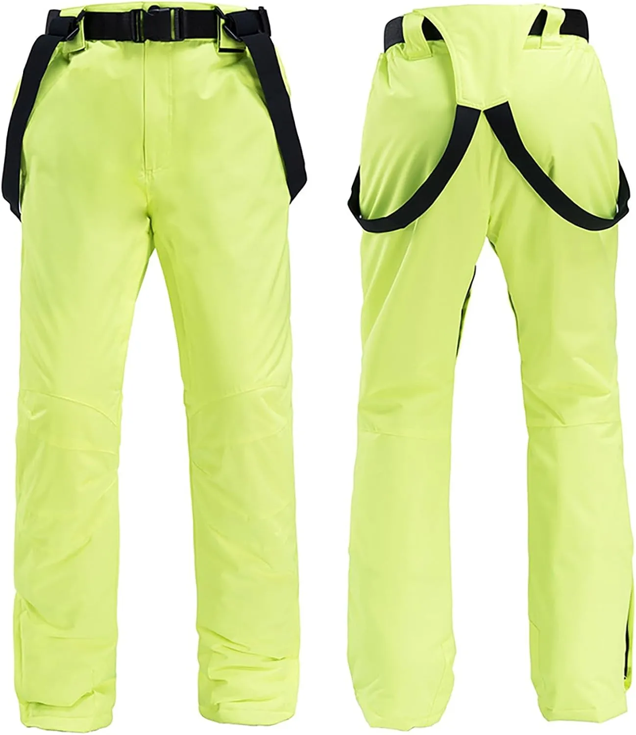 Women'S Insulated Waterproof Ski Bib Overalls Essential Winter Snowboarding Pants Adjustable Shoulder Strap Jumpsuit