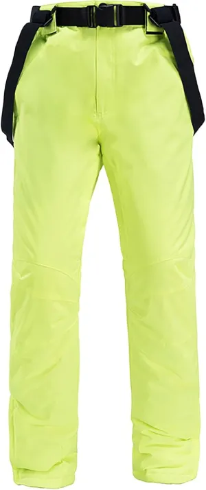Women'S Insulated Waterproof Ski Bib Overalls Essential Winter Snowboarding Pants Adjustable Shoulder Strap Jumpsuit