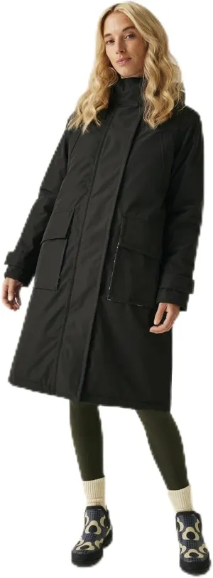 Womens Orla Kiely Longline Waterproof Jacket - Black - 6