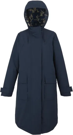 Womens Orla Kiely Longline Waterproof Jacket - Navy - 8