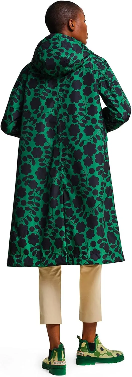 Womens Orla Kiely Waterproof Retro Floral Rain Mac Coat Jacket