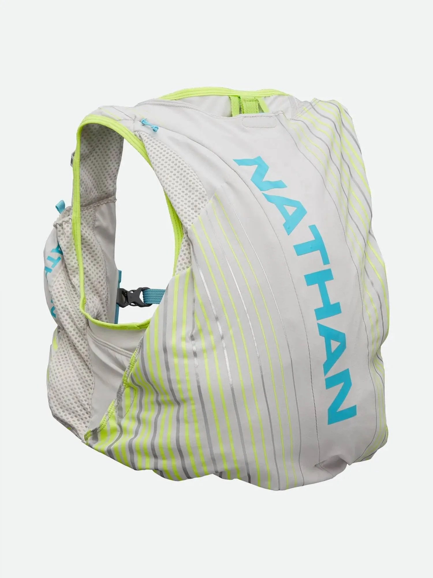 Women’S Pinnacle 12 Liter Hydration Race Vest In Vapor Grey/caribbean Blue