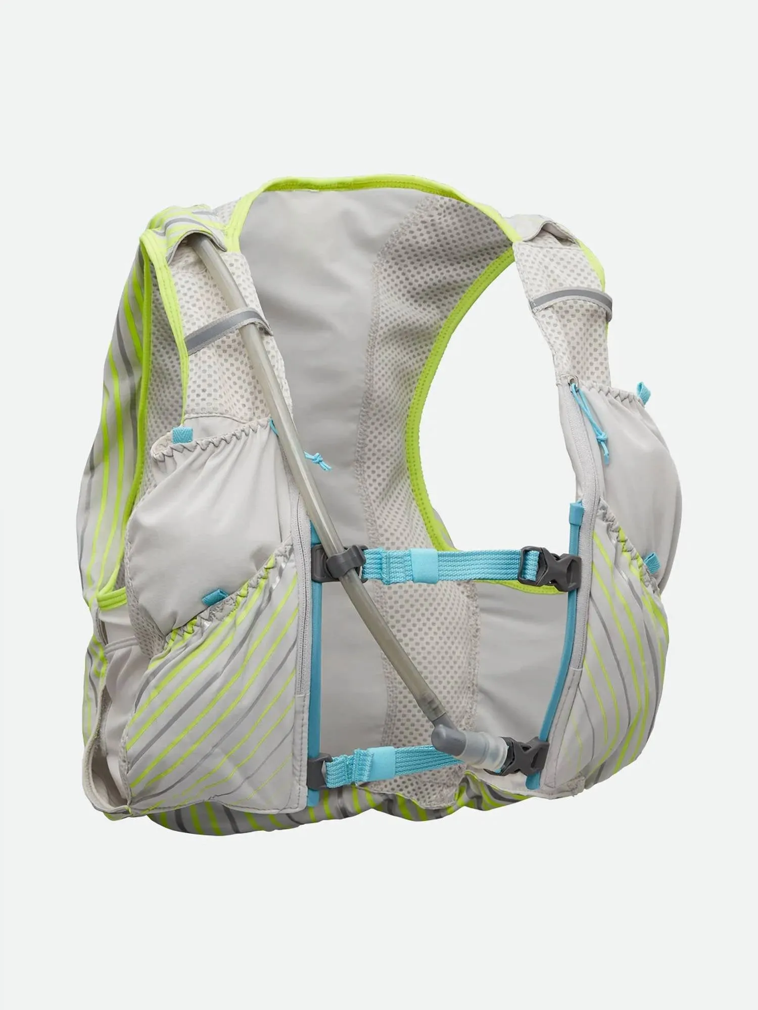 Women’S Pinnacle 12 Liter Hydration Race Vest In Vapor Grey/caribbean Blue