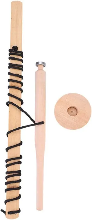 Wood Drilling Fire Making Tool Survival Emergency Ignitor Kit for Outdoor Camping