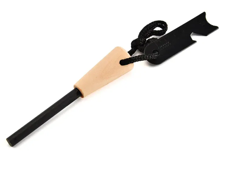 Wooden Handle Fire Starter Tool for Survival