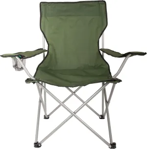 World Famous Sports Quick Folding Quad Arm Chair with Cupholder and Carry Bag, Compact and Collapsible Makes it a Great Camping and Park Chair.