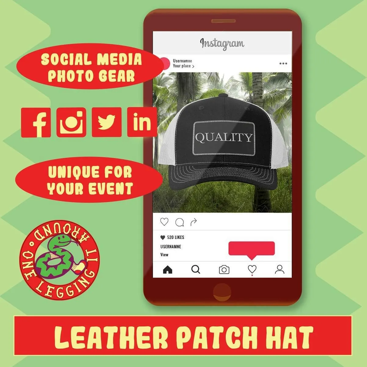 World's Okayest First-Aid Attendant - Leather Black Patch Engraved Trucker Hat
