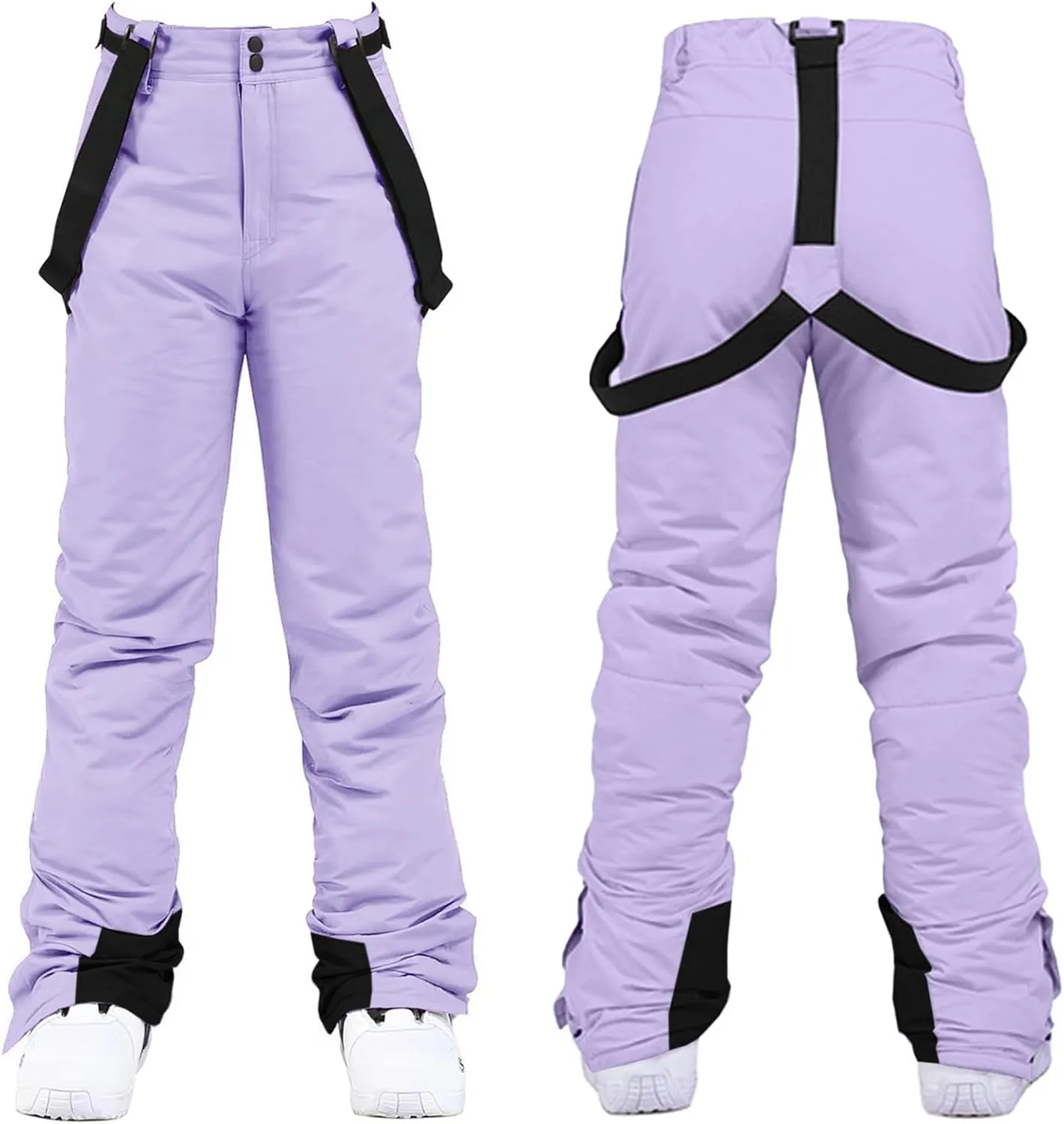 WOWULOVELY Women's Winter Skisuit Waterproof Windproof Ski Jacket and Pants Insulated Snowsuit Snowboarding Coat