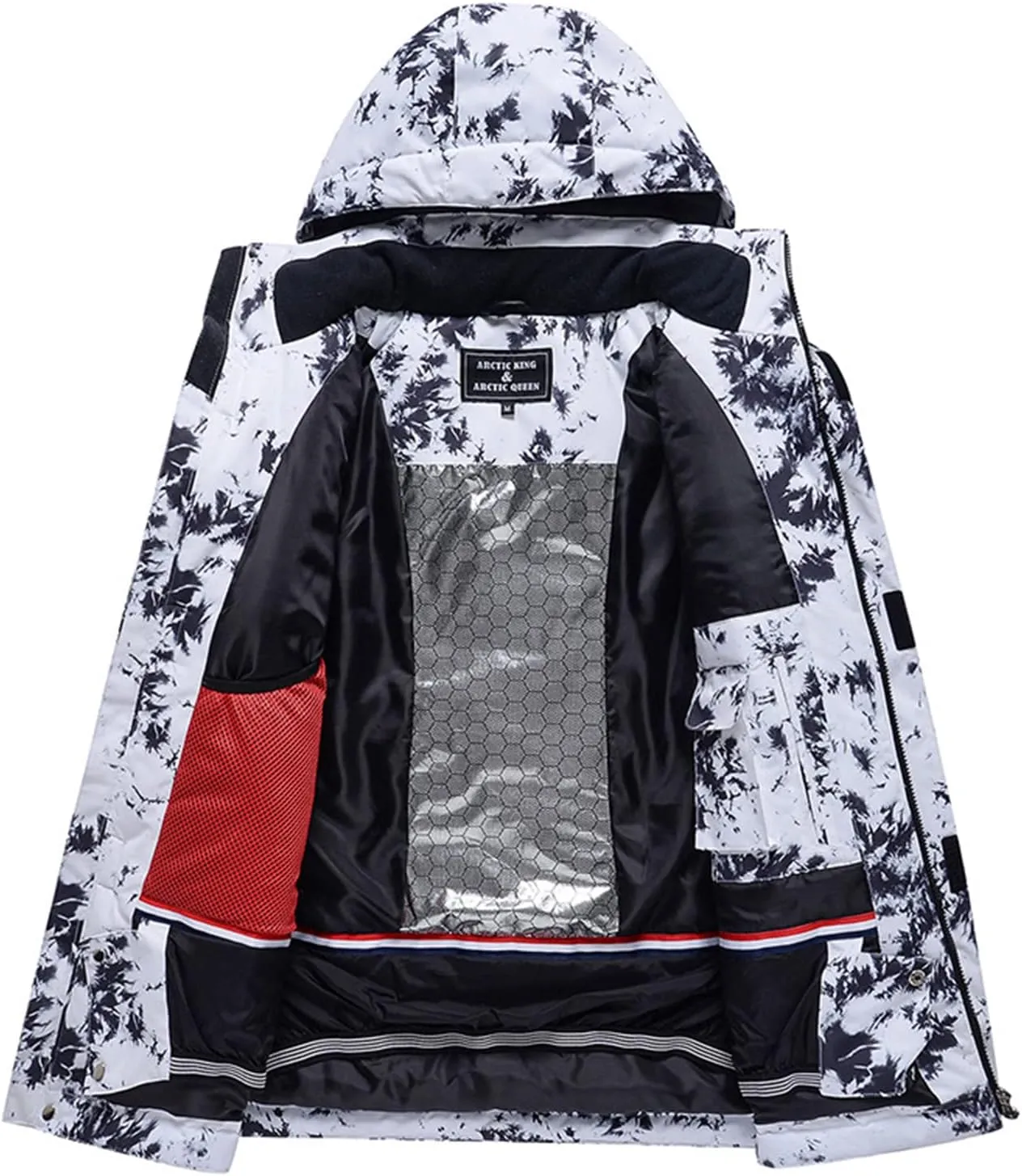 WOWULOVELY Women's Winter Skisuit Waterproof Windproof Ski Jacket and Pants Insulated Snowsuit Snowboarding Coat