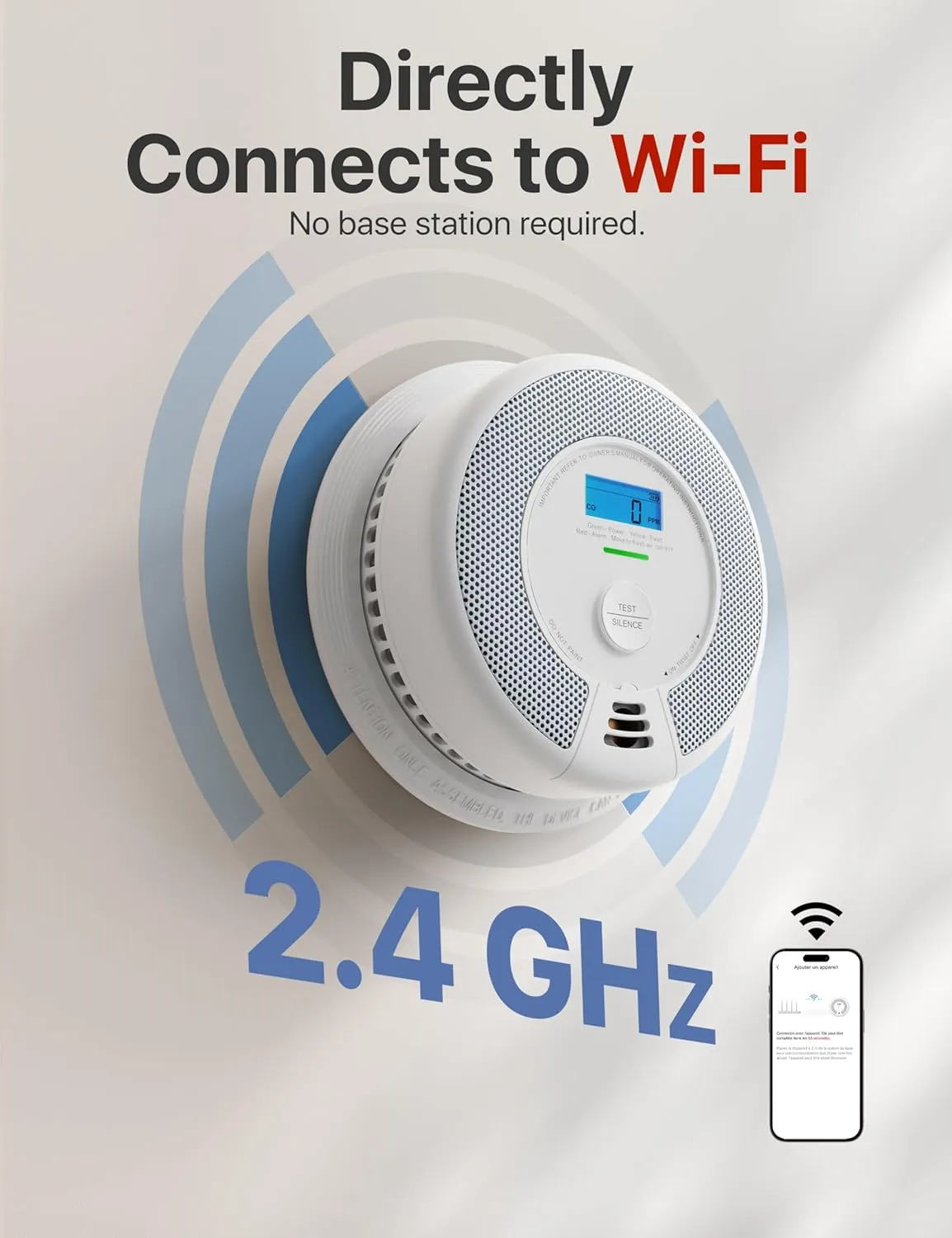 X-Sense Smart Smoke Detector Carbon Monoxide Detector Combo with Replaceable Battery, Wi-Fi Smoke and Carbon Monoxide Detector with Real-Time App Notifications, SC07-WX, 3-Pack