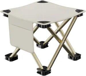 XPSSJMU Folding Camping Stool Portable Outdoor Camping Chair with Carry Bag - Ideal for Fishing BBQ Hiking Gardening and Beach Travel