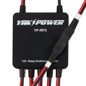 Yak-Power | YP-RP5R | Power Panel Switching System with Plug-and-Play Connectivity for Easy Addition and Control of Your 12-Volt Electronics on Your Kayak