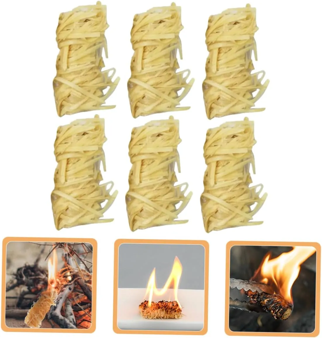 Yardwe 160pcs Natural Wooden Fire Quick Firelighters for Camping Grills and Fire Pits Easy Use Lighters for Burners Emergency