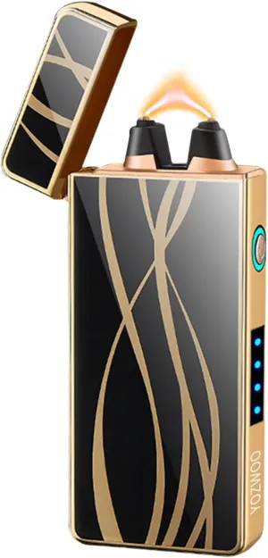 YOZWOO Electric Lighter - Rechargeable Type-C, Plasma Arc, Windproof, LED Battery Indicator for Home Candles, Incense, Fireworks