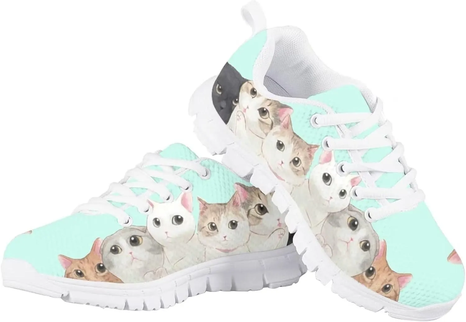 Yzaoxia Little/Big Kids Tennis Shoes for Girls Breathable Mesh Sneakers Lightweight Running Shoes Size 11-3