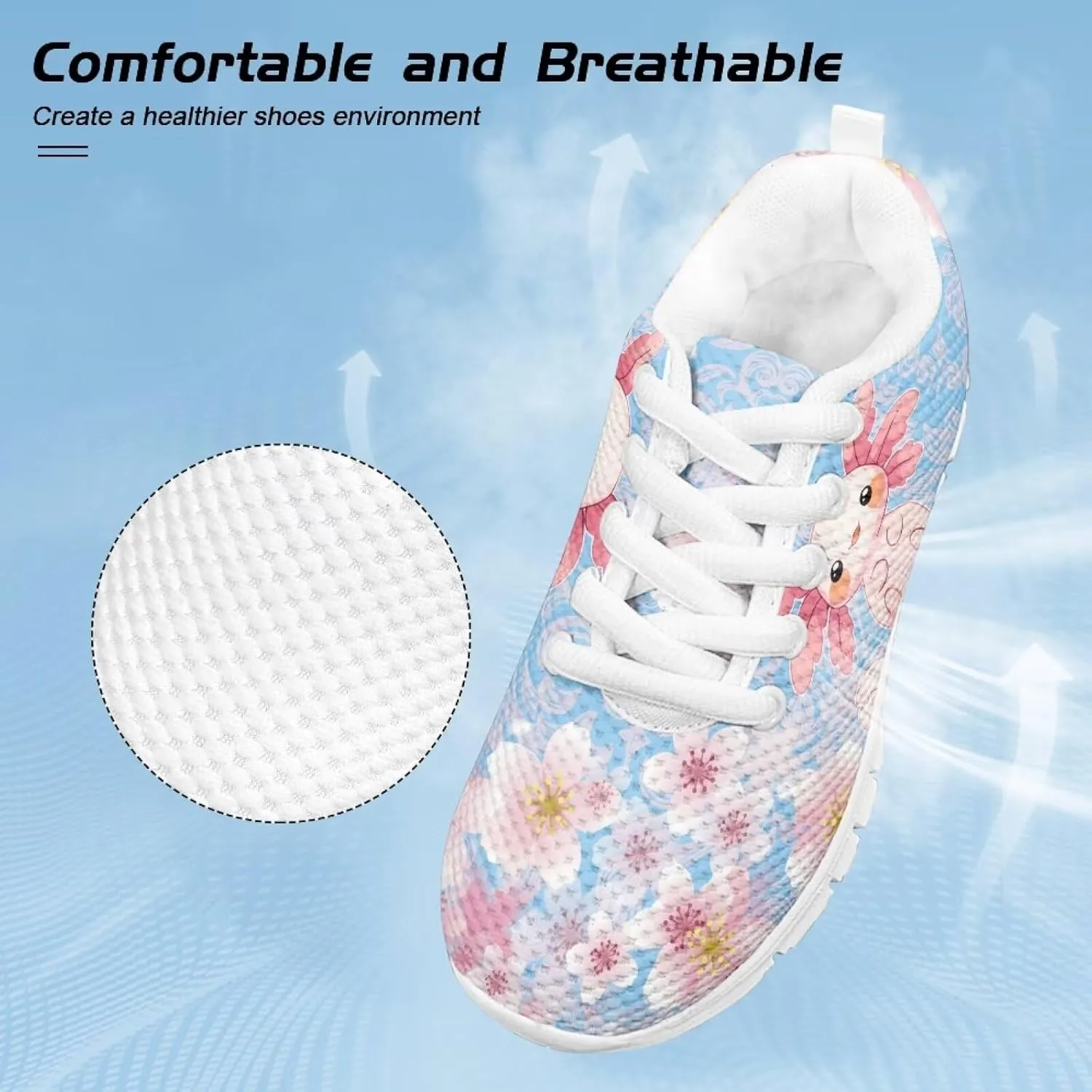 Yzaoxia Little/Big Kids Tennis Shoes for Girls Breathable Mesh Sneakers Lightweight Running Shoes Size 11-3