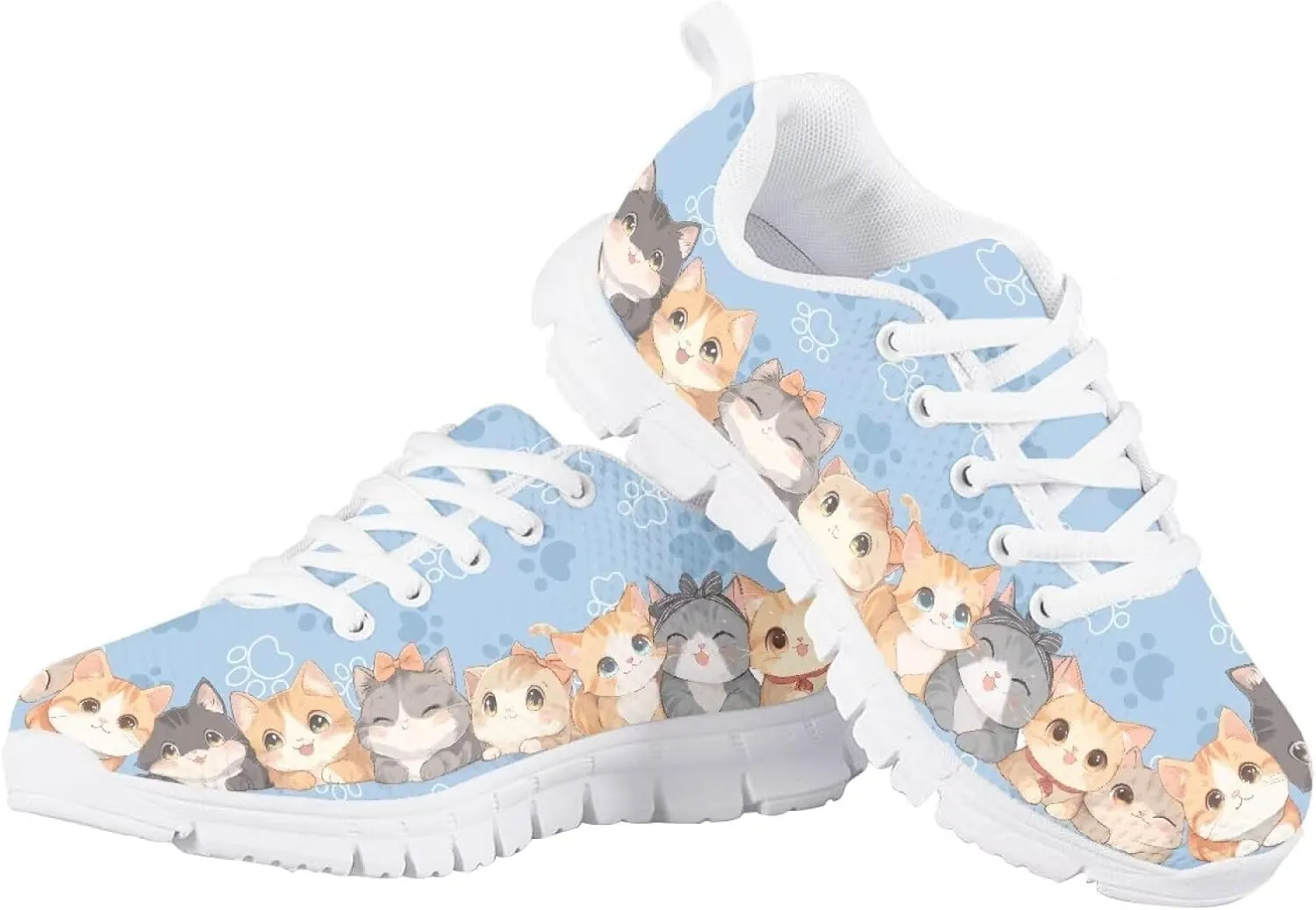 Yzaoxia Little/Big Kids Tennis Shoes for Girls Breathable Mesh Sneakers Lightweight Running Shoes Size 11-3