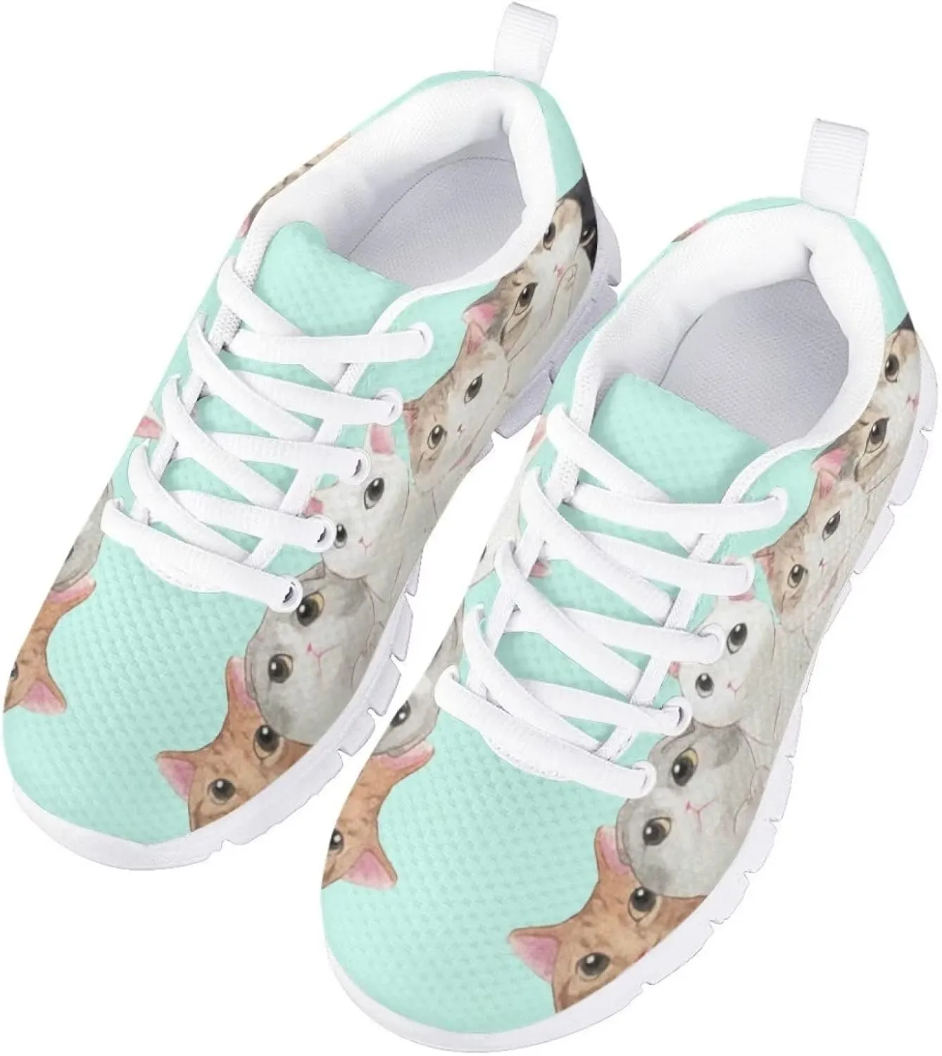 Yzaoxia Little/Big Kids Tennis Shoes for Girls Breathable Mesh Sneakers Lightweight Running Shoes Size 11-3
