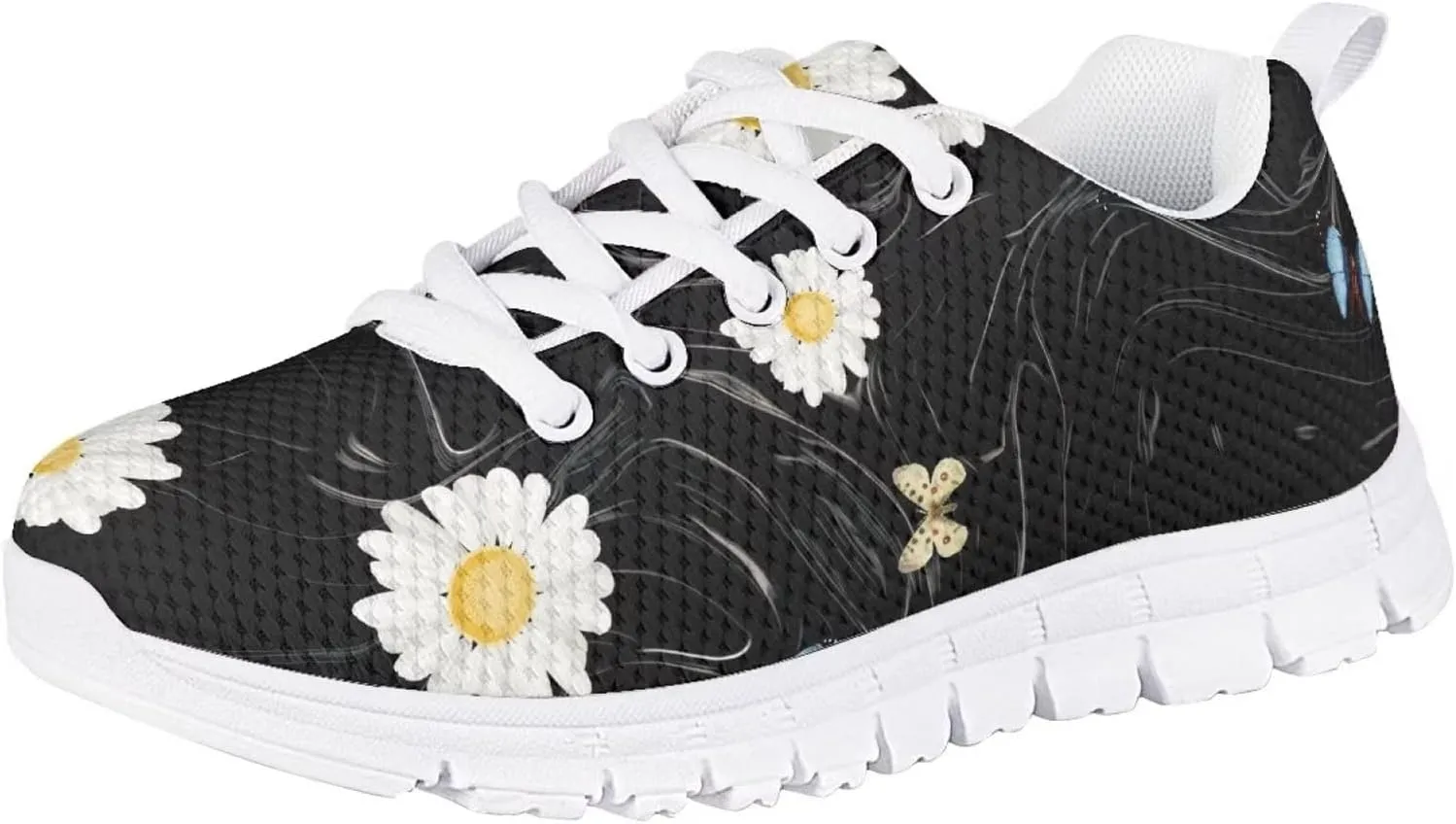 Yzaoxia Tennis Shoes for Kids Girls Size 11-5 Lightweight Walking Shoes Lace Up Athletic Shoes
