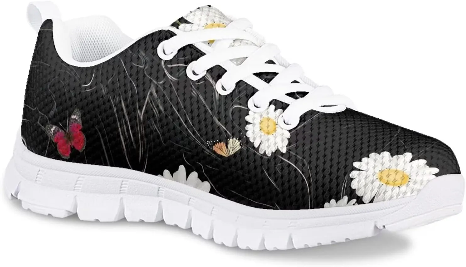 Yzaoxia Tennis Shoes for Kids Girls Size 11-5 Lightweight Walking Shoes Lace Up Athletic Shoes