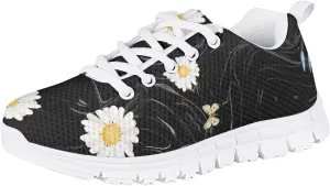 Yzaoxia Tennis Shoes for Kids Girls Size 11-5 Lightweight Walking Shoes Lace Up Athletic Shoes