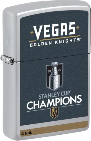 Zippo 2023 Stanley Cup Champions Vegas Golden Knights High Polish Chrome Pocket Lighter