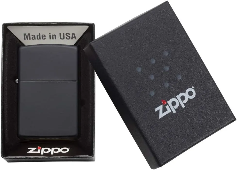 Zippo 218 Classic Black Matte Pocket Lighter