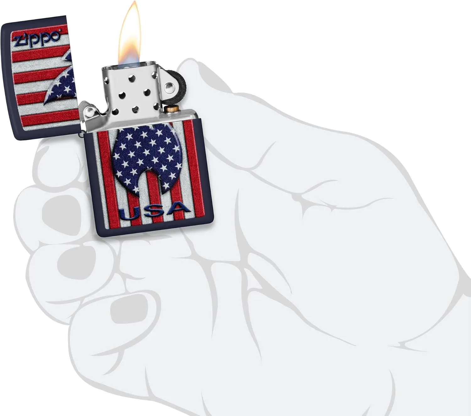 Zippo American Flag Lighters