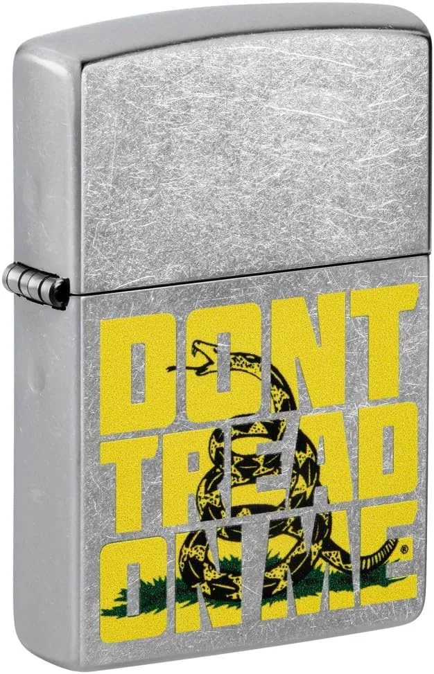 Zippo Don’t Tread on Me Street Chrome Pocket Lighter