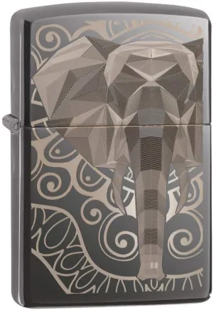 Zippo Elephant Fancy Fill Design Pocket Lighter
