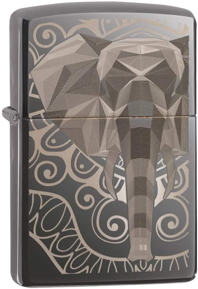 Zippo Elephant Fancy Fill Design Pocket Lighter