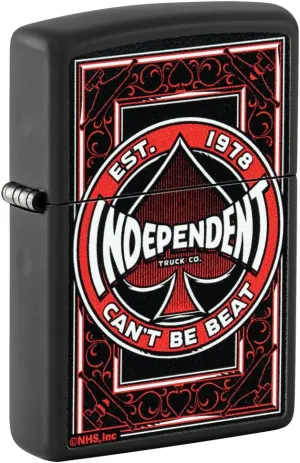 Zippo Independent Trucks Design Black Matte Pocket Lighter