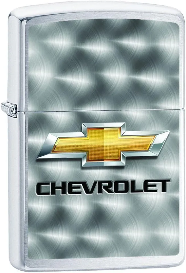 Zippo Lighter- Chevy Chevrolet Bowties Bow Brushed Chrome Windproof Lighter #Z5052