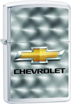 Zippo Lighter- Chevy Chevrolet Bowties Bow Brushed Chrome Windproof Lighter #Z5052