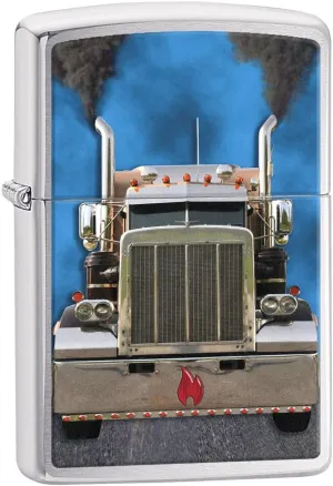 Zippo Lighter: Diesel Truck - Brushed Chrome 77838